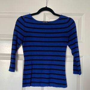 Black and Blue striped long sleeve